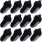 CozyWay Baby Socks With Grippers - Non Slip Ankle Grip Socks for Girls Boys Babies Infants - Soft Comfy Cotton - For Ages 1-11 Months - Unisex Black - 12 Pack
